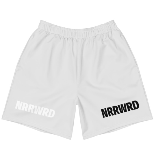 White NRRWRD Summer shorts